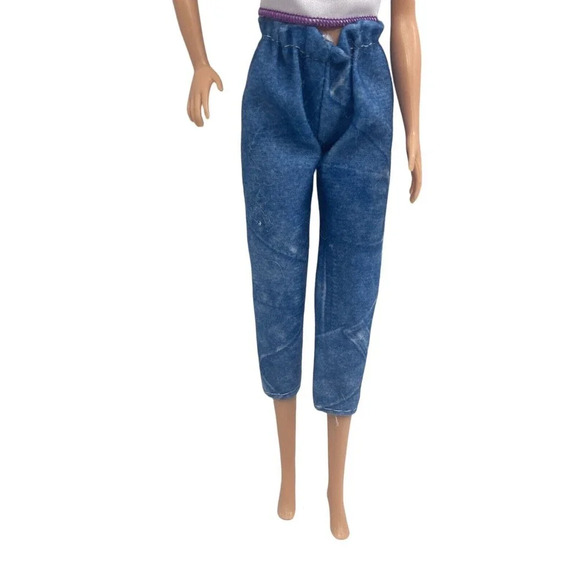 BARBIE Long Rainbow Leopard Hair Side Shaved Color Reveal for OOAK 11” - Picture 10 of 15